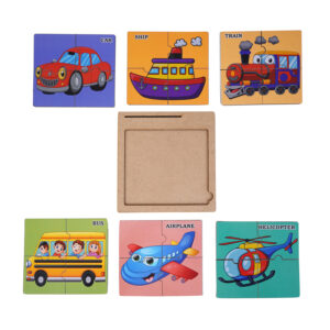 Educational Vehicle Puzzle Set