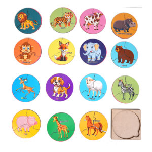 Wooden Animal Jigsaw Puzzle Set